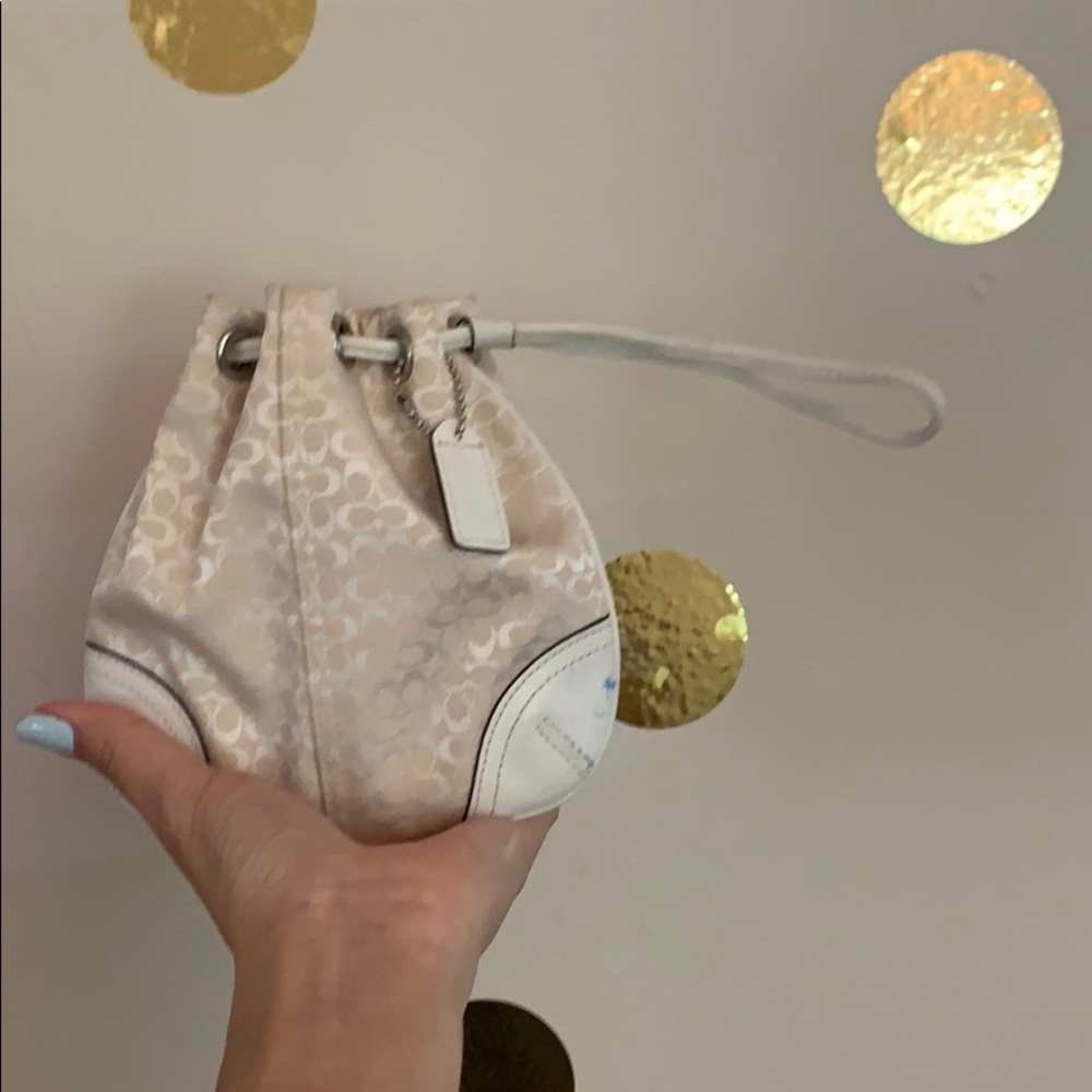 Fun for summer! Monochromatic drawstring wristlet